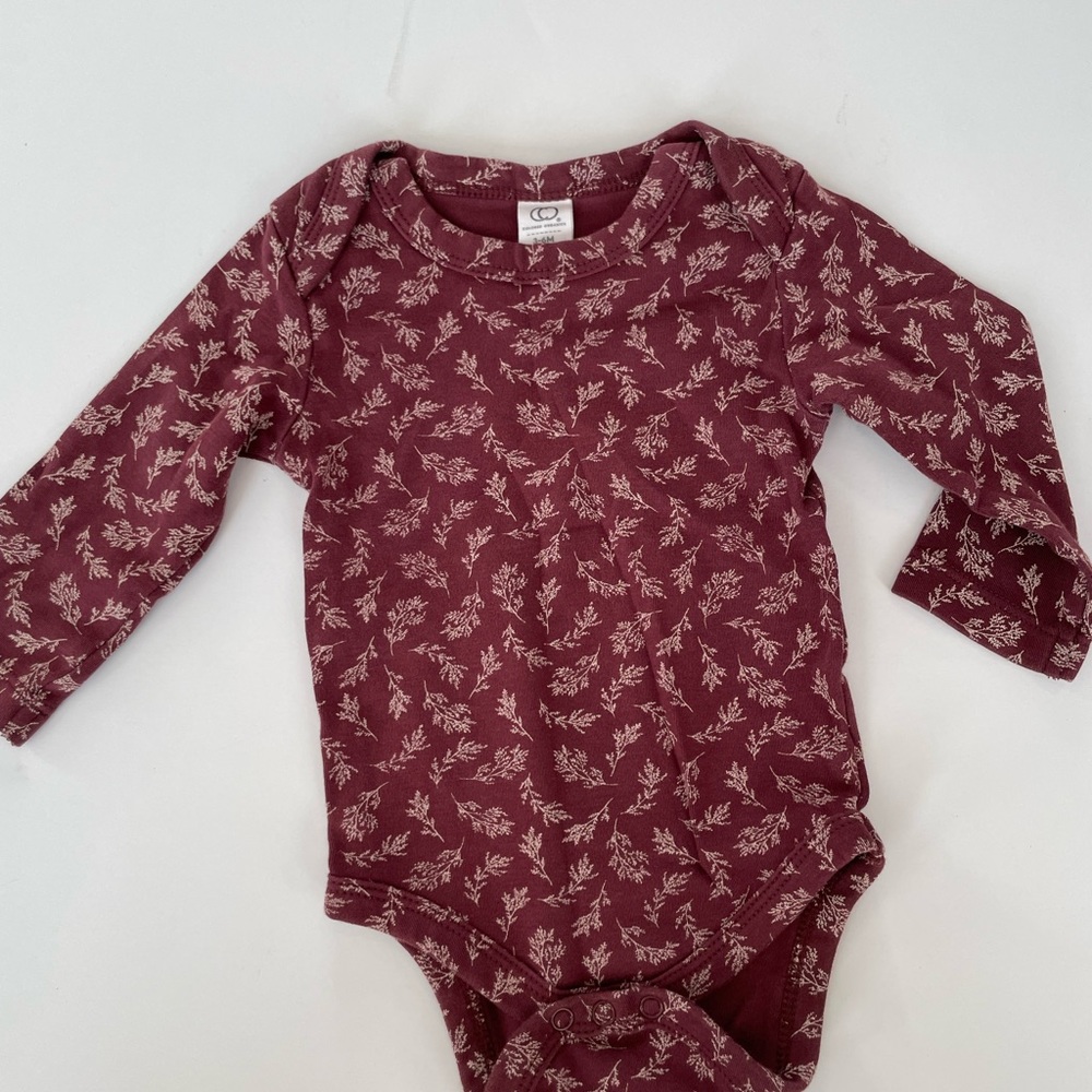 Colored Organics Long Sleeve Bodysuit , 3-6 months